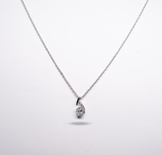 Luna Curve 925 Sterling Silver Necklace