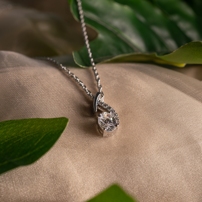 Luna Curve 925 Sterling Silver Necklace