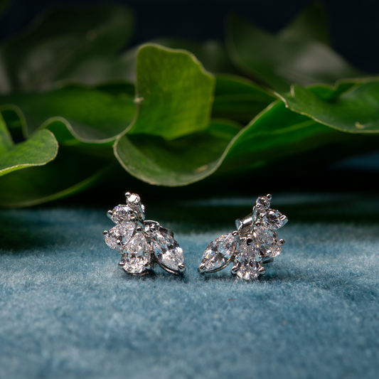 Marquise Bloom 925 Sterling Silver Earrings