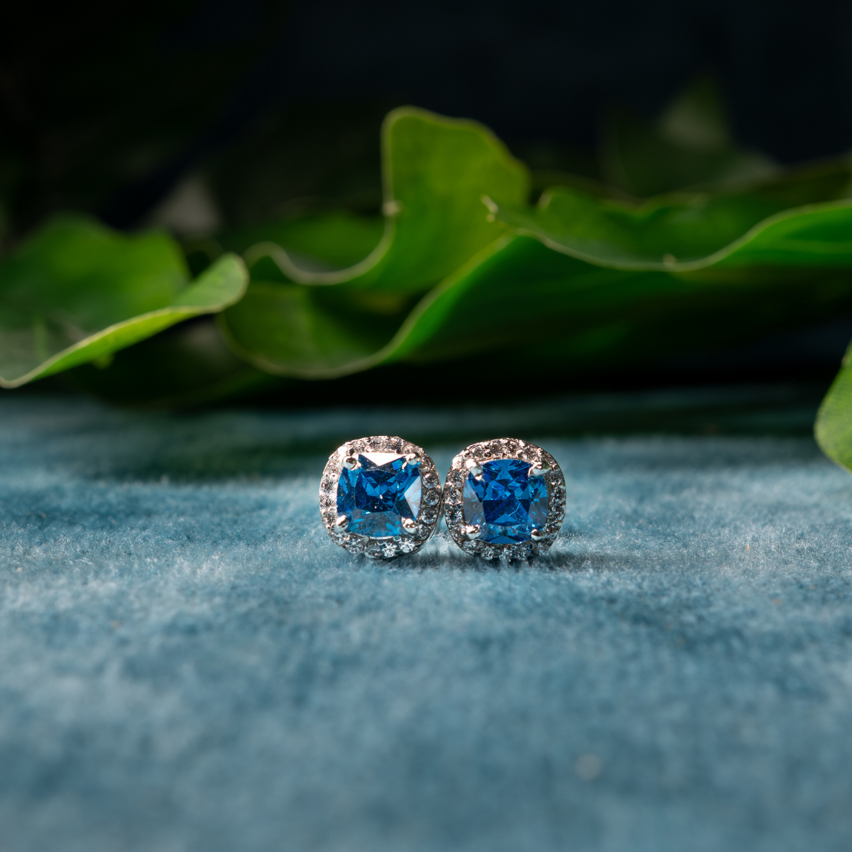 Azure Halo 925 Sterling Silver Earrings