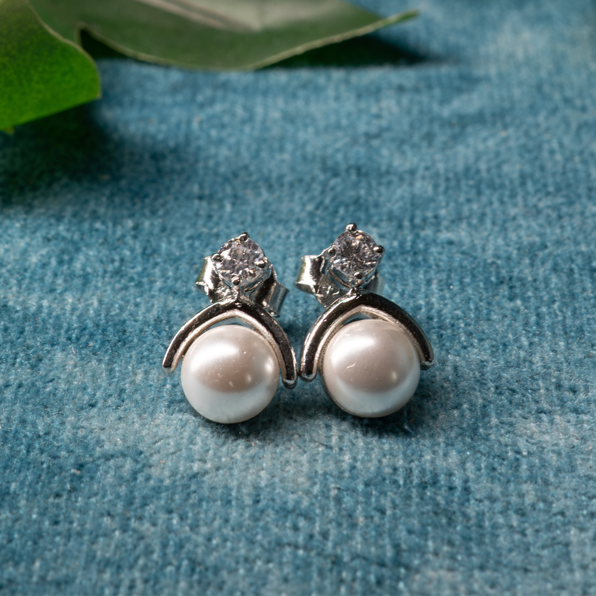 Luna Pearl Drop 925 Sterling Silver Earrings
