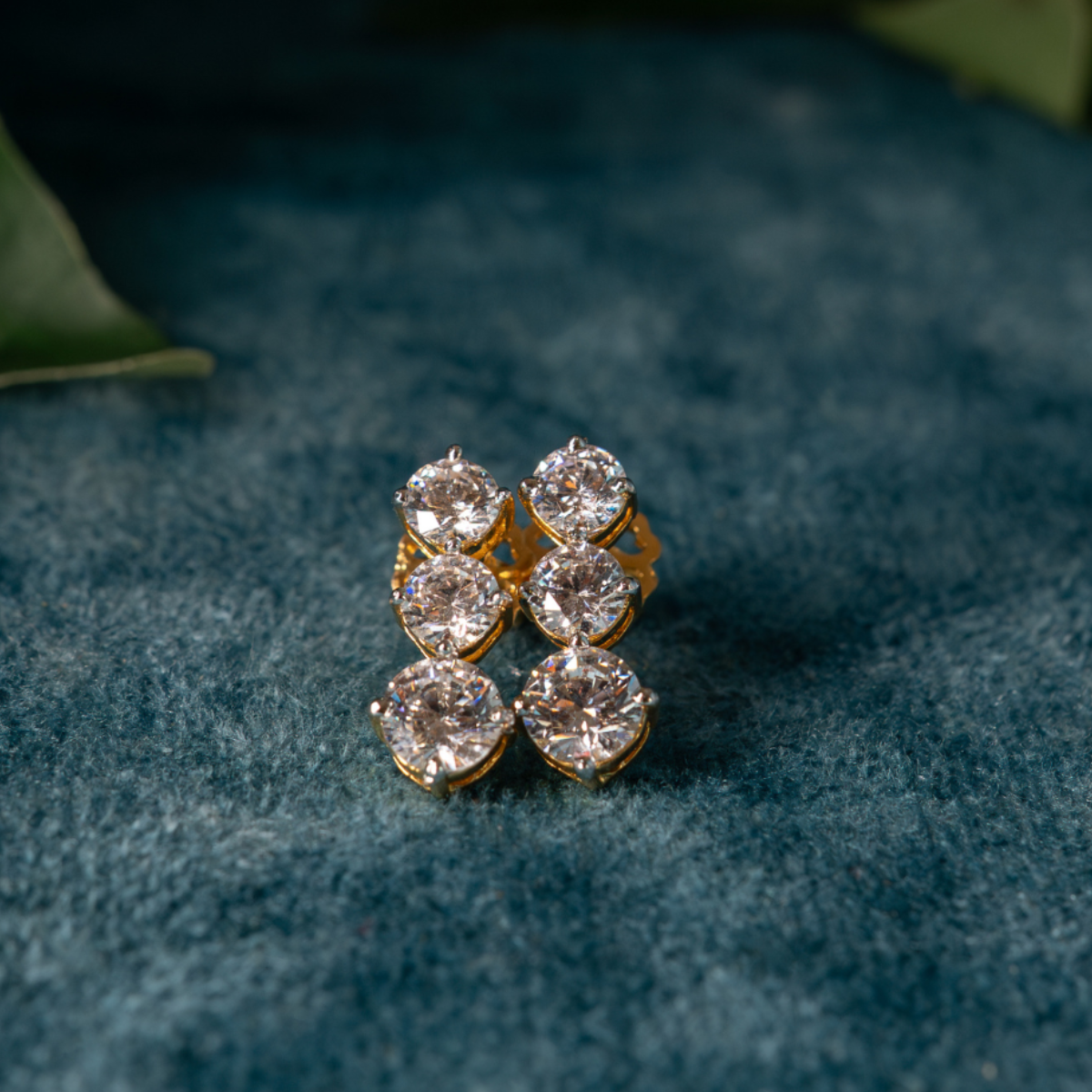 Solitaire Bloom 925 Sterling Silver Earrings