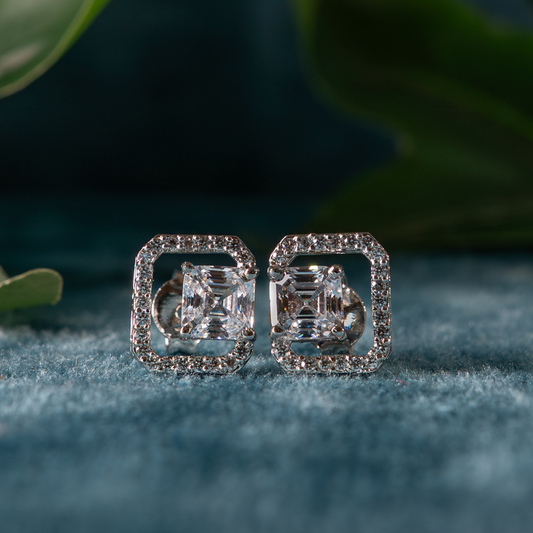 Regal Frame 925 Sterling Silver Earrings
