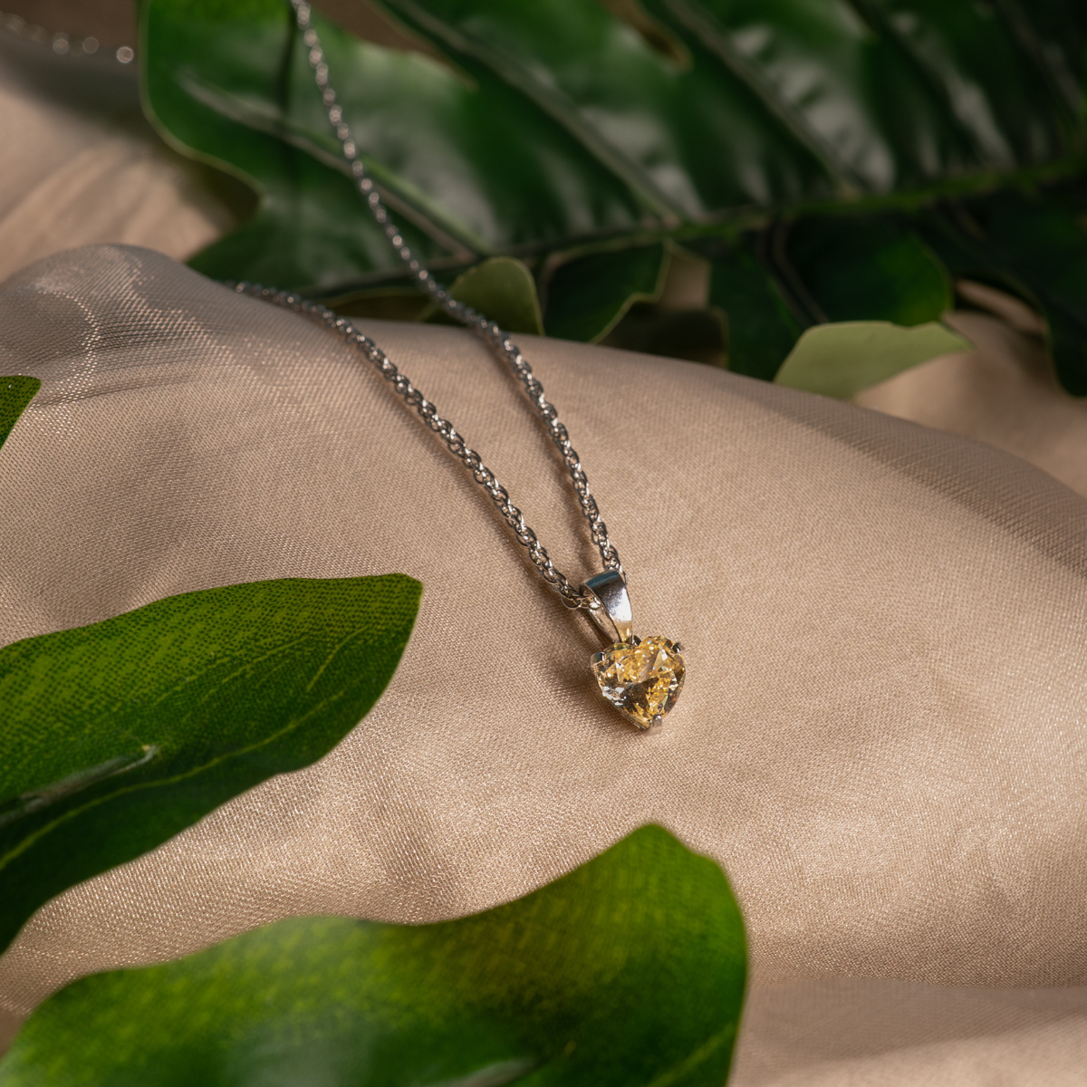 Solace Heart 925 Sterling Silver Necklace