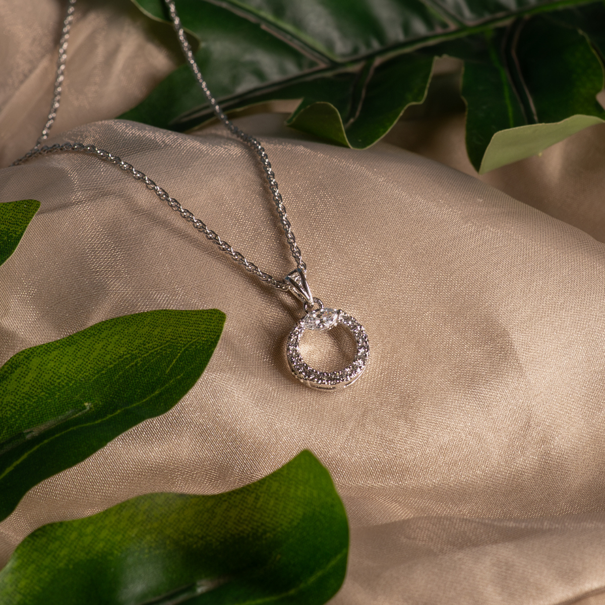 Celeste Ring 925 Sterling Silver Necklace