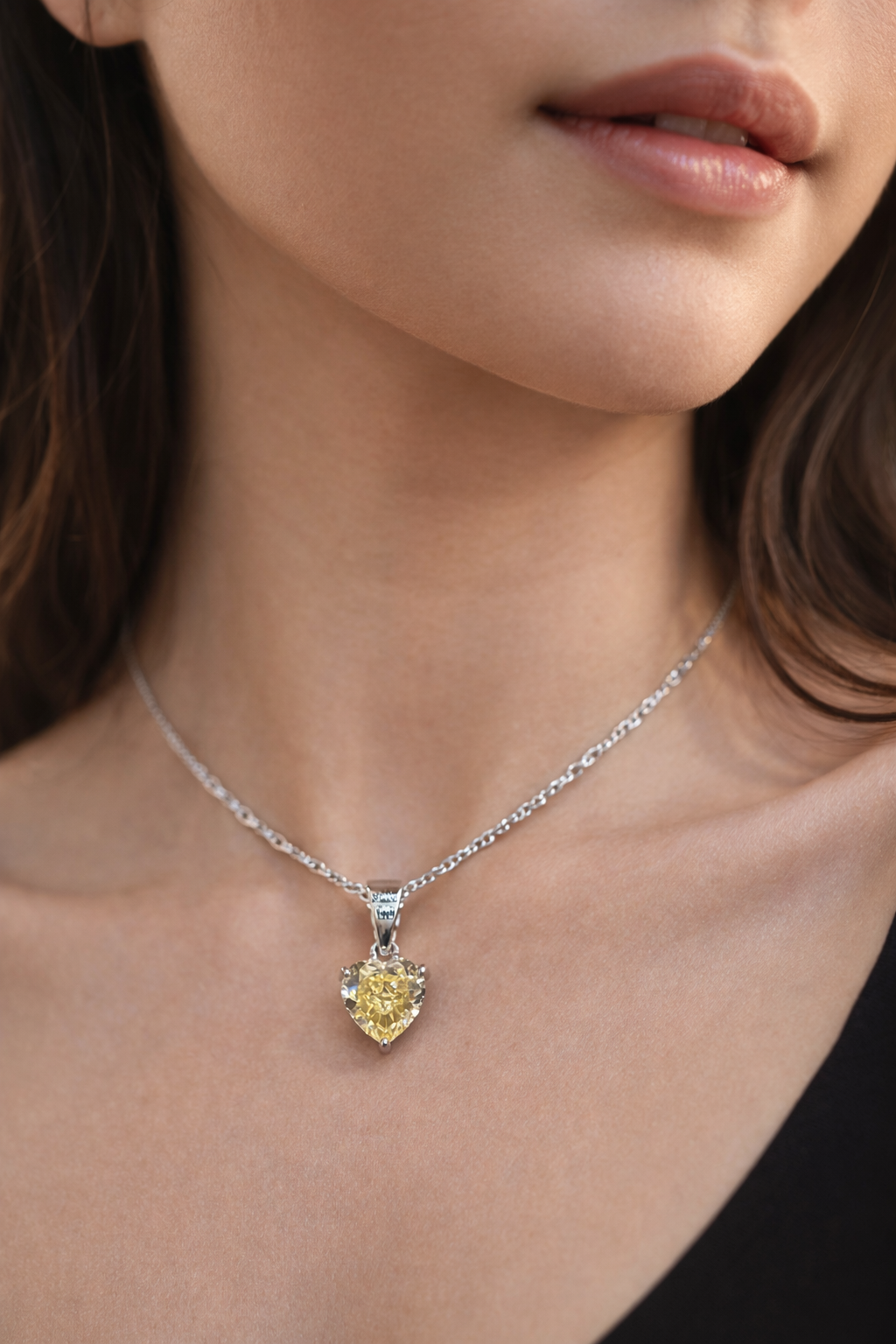 Solace Heart 925 Sterling Silver Necklace