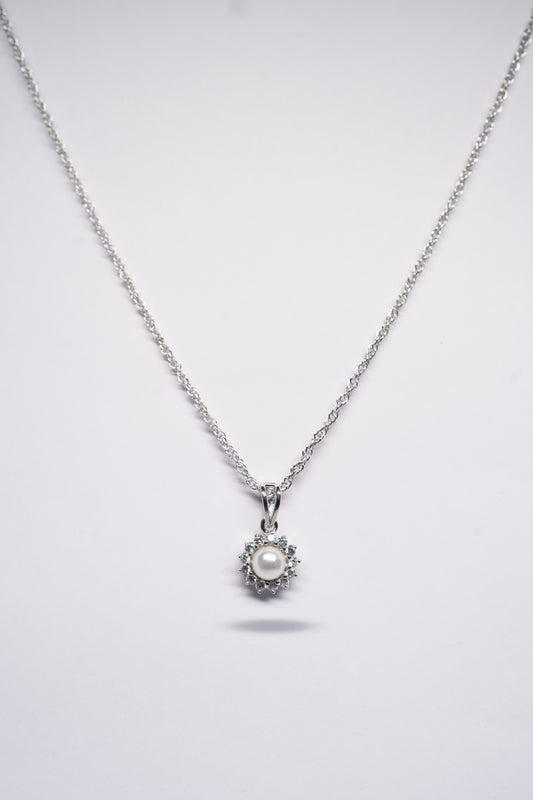 Pearl Aura 925 Sterling Silver Necklace