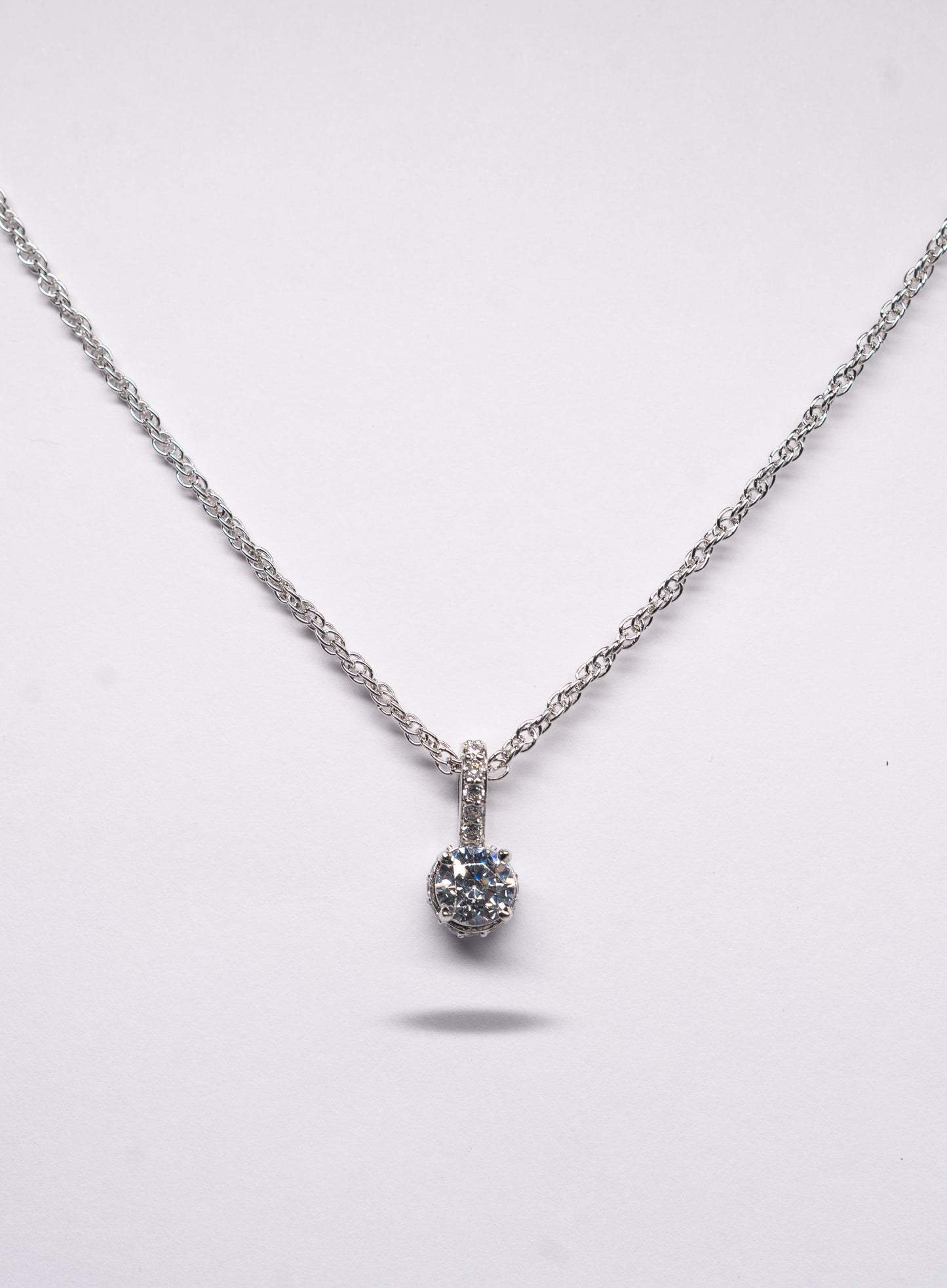 Icon Solitaire 925 Sterling Silver Necklace
