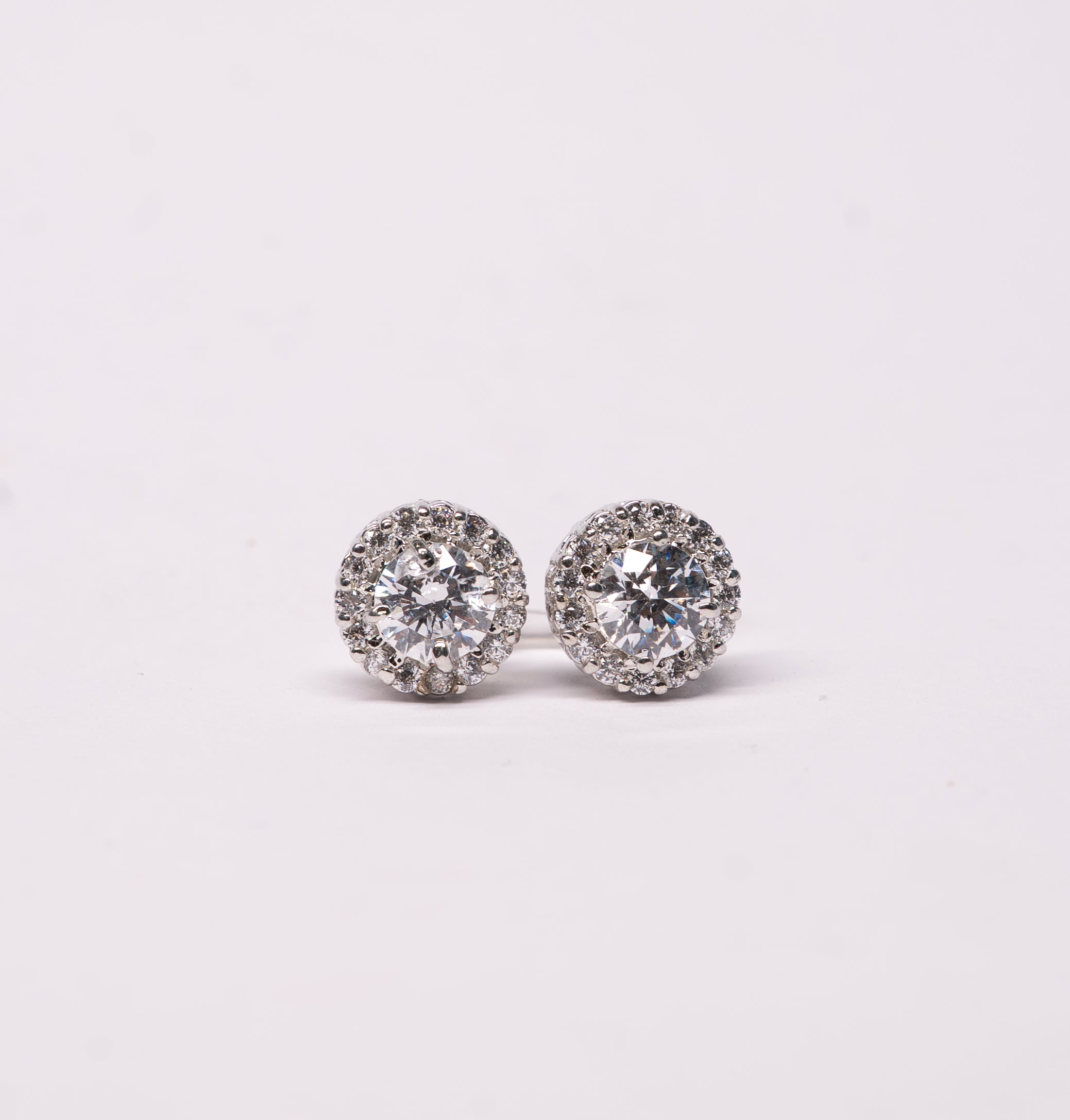 Luna Halo 95 Sterling Silver Earrings – Elleven Jewels